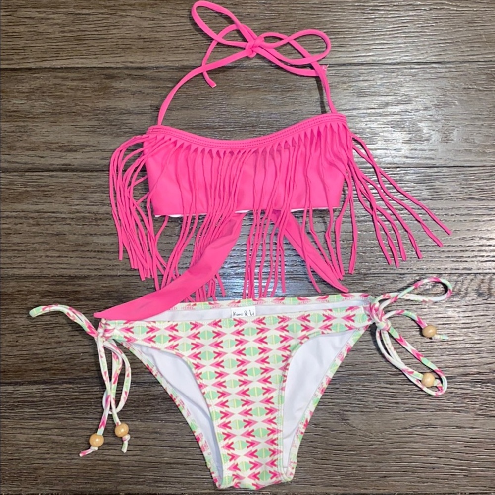 🚫SOLD Kimi & Li Girls Fringe Bikini